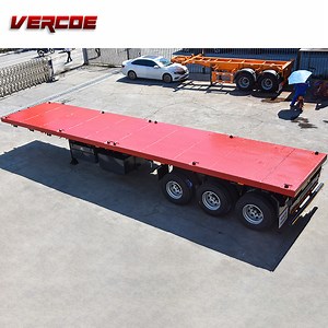 [Hot Item] Superlink 20FT 40FT Flatdeck Truck Trailer Semi Flatbed Trailer Sale