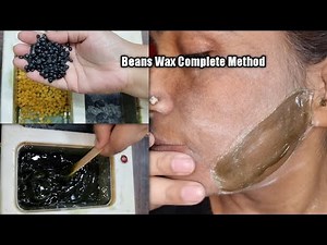 How to use Professional Painless Beans wax | Step By Step Full FACE WAX Demonstration