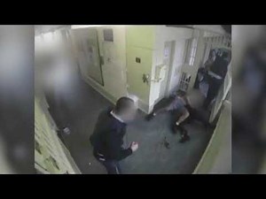 CCTV shows jail attack that led to mass strip search
