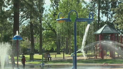 Spokane families beating the heat at local splash pads