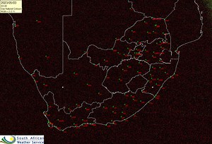 Morning satellite image for today 3 May 2023. | South African Weather Service