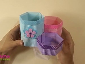 894K views · 22K reactions | Desktop organizer pencil holder! By: Innova Manualidades | MetDaan Creative | Facebook