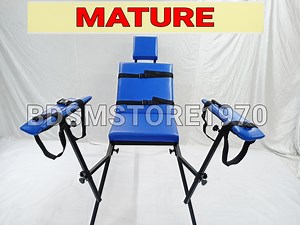 MATURE / Portable Chair Blue Color Bdsm Playroom Dungeon Restraint Sex Chair - Etsy