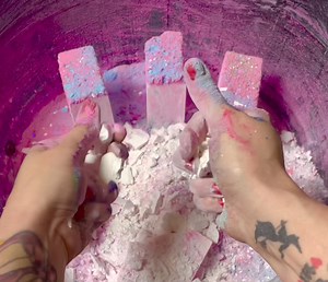 45K views · 1.3K reactions | Powdery Bursts of Color | Gym Chalk ASMR | Snow Fairy ASMR | Facebook