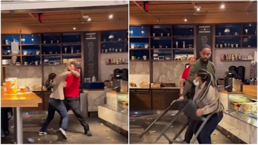 US employee attacks managers, swings chair in violent brawl caught on camera