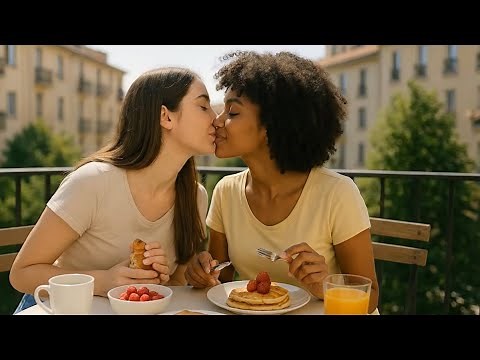 A Beautiful Lesbian Love Story | Sweet Moments, Kisses & Pure Connection 🌈💛