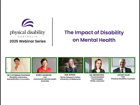 "The Impact of Disability on Mental Health" Webinar
