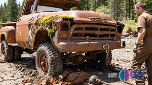 $800 Discovery! Lost 40 Years Chevrolet 3100 Task Force Found in Dry River | Full Rust Restoration | Ai Video World