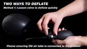Inflatable Butt Plug Large Butt Plug - AMPLPUMP Magnetic Inflatable Dildo Wearable Huge Buttplug with Rolling Steel Ball, Anal Trainer Stretcher Silicone Expander, Adult Toys for Men Women