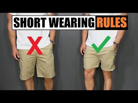 5 Short Wearing Rules ALL Men Should Follow!