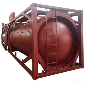 [Hot Item] Hazardous Chemical Sulfurous Acid Steel Lined Plastic Anti-Corrosion ISO Tank Type Liquid Tank Container