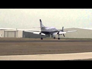 Swearingen Merlin SA-226 Lands at West Houston Airport