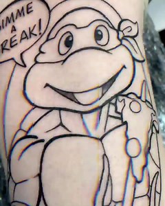 Raphael! Is rude but cool! 🎶… una pieza de las tortugas 90s que tube la oportunidad de hacer hoy!!@maxipain.tattoo // #tmnt #teenagemutantninjaturtles #ninjaturtle #raphael #comictattoo #tattoo #tattoos #fullcolortattoo #tmnttattoo #tortugasninja | Maxi Pain