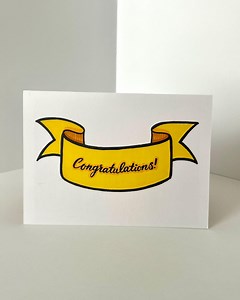 Basic Congratulations Banner Greeting Card - Etsy Canada
