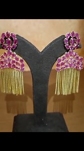 Ruby earring in 18k gold #earrings #lakshikaajewels #jewelry #designing | Lakshikaa Jewels