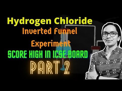 Preparation of Hydrochloric Acid || Funnel Arrangement || Hydrogen Chloride || ICSE Class 10 || Raji