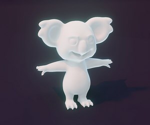 ArtStation - Cartoon Koala Animated and Rigged Base Mesh 3D Model | Game Assets