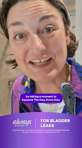 For bladder leak prevention, SQUEEZE daily & contact your GP! For protection, use Always Discreet! | Always Discreet UK & Ireland