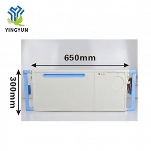 [Hot Item] Clinic Hospital Patient Room Adjustable Length Plastic Overbed Panel Table