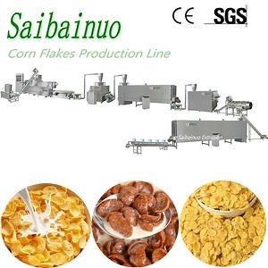 [Hot Item] Corn Flakes Breakfast Cereal Corn Puff Snacks Extruder Machine