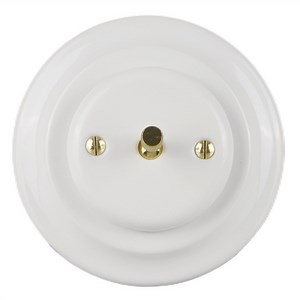[Hot Item] Porcelain Wall Switch Light Swithes with Metal Knob