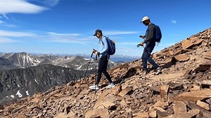 Quandary Peak Trail Fourteener Two Hikers Stok Videosu (%100 Telifsiz) 3457692591 | Shutterstock
