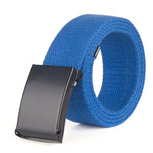 [Hot Item] Belt Manufacturer Custom Design Fashion Fabric Elastic Braided Mens Iron Buckle Canvas Webbing Belts