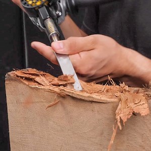 1.4M views · 1.7K reactions | Power Chisel We Made Out Of Angle Grinder | Crafty Panda How | Facebook