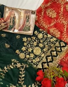 #Taking_Pre_Order Ziaaz Designs - brand that speaks for itself❤️ Maria b Mbroidered Collection Semi stitched collection Organza top with handwork and embroidery all over. Velvet borders on sleeves and daaman with fancy lace. Organza bottoms with embroidery and santoon inner. Organza embroidered dupatta with Mariab Mbroidered Collection | Authentic By Samah | Facebook