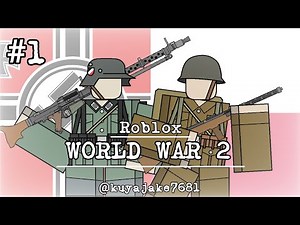Simple Animation test #1 (Machine gun) - Roblox WW2 animation