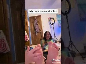 Cute Teen Tickle Feet Challenge!