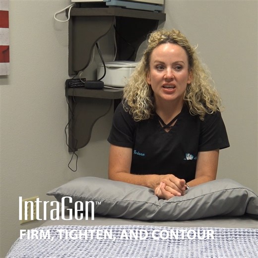 Naturally firm, tighten, and contour with an Intragen treatment. The lower face and neck is where it really shines and is still a $150 special this month for a 30-minute session. Add to any facial or do it by itself. Call or text 575-762-4127. #intragen #facial #RF #collagen #medspa #clovisnm #cannonafb | MediSpa & Body Shop