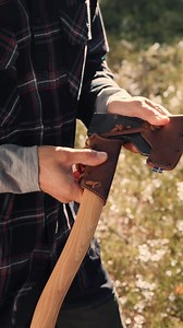 PRODUCT LAUNCH! Protect your Hultafors Premium axe with our Overstrike Guard. Made of vegetable tanned full grain leather for the best possible durability, and the natural treatment means that it will age beautifully when worn. Because every axe deserves a guardian. #hultafors #hultaforsoutdoor #bushcraft #hultaforsaxe #notwithoutmyhultafors | Hultafors | Facebook