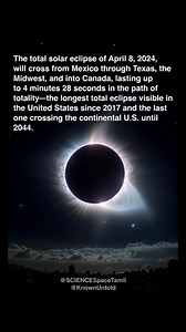 8.8K views · 179 reactions | On April 8, 2024, a total solar eclipse...