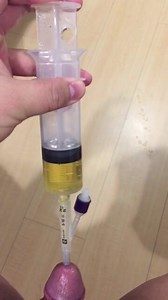 catheter syringe piss