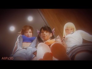 Tekken girls step on you!! Feet animation made by alfs3d