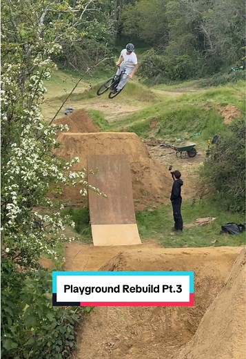 Part 3 of the Playground Rebuild! Boys are earning their @HELFARE merch. Full length vids coming soon! @headstrails loving it!! #mtb #helfare