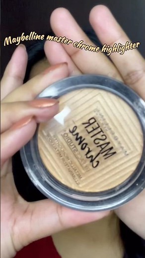 Maybelline master chrome highlighter molten gold ‪@maybellinenewyork‬ #shorts