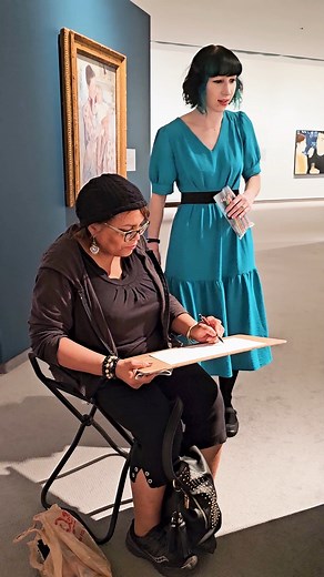 2.6K views · 36 reactions | #WAMNights "Sketching in the Gallery" is a big hit! 朗 #wamnights #drawing #sketching #wichitaartmuseum #museumfun #sketchinginspiration | Wichita Art Museum | Facebook