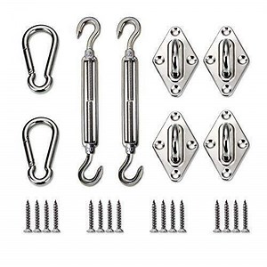 [Hot Item] 8 Inch Stainless Steel Hardware Kits for Rectangle Sun Shade Sail Install
