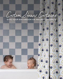 Give your bathroom an instant upgrade with custom shower curtains. | Pepper Home