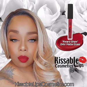 Drench your lips with @kissablelipscosmetics ! . . Shop our 24hr Matte Glosses! Grab "Award Show" today. . . Follow 👉🏾@KissableLipsCosmetics . . 💋Shop Kissablelipscosmetics.com 💋 . . . 💋"YOU CAN'T BE KISSED, WITHOUT KISSABLE LIPS!™️"💋 . . Follow👉🏽@KissableLipsCosmetics ____________________________ #KissableLipsCosmetics#Claytoncountymua#Jonesboromua#GetKissable#Atlmua#Riverdalemua#Jonesboromua#Fayettevillemua#Muas#Makeup#Cosmeticline#Cosmetics#Ilovemakeup#Muasoftheworld#Muachat#Muachatli