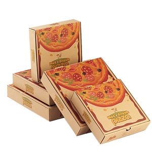 [Hot Item] Custom Printed Wholesale Manufacturer Biodegradable Black Octagon Pizza Kraft Corrugated Cardboard Packing Box with Logo