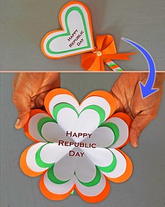 1.9K views · 52 reactions | Republic day craft | Easy & simple DIY INDIAN republic day craft #RepublicDay #republicday2024 | Arts&Crafts | Facebook