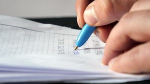 Premium stock video - Close up of a pen writing on paper