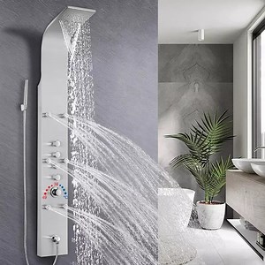 [Hot Item] Multifunction Shower Panel Stainless Steel Shower Column Massage Panel Shower of Bathroom