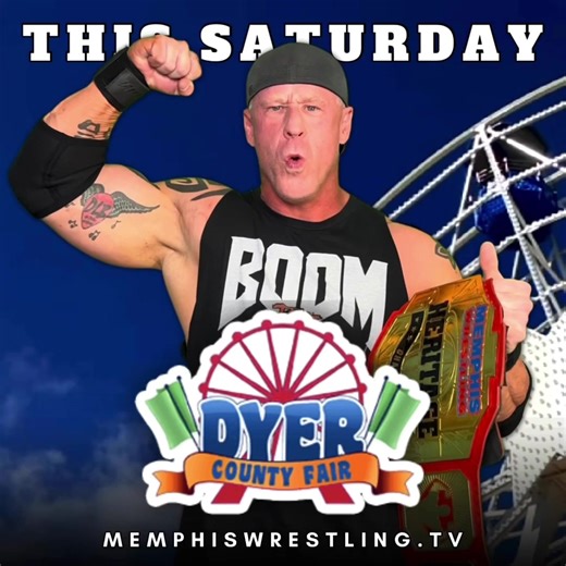 40 reactions · 21 shares | THIS SATURDAY | It’s a Champion Showcase, as every single Champion in #MemphisWrestling WILL BE IN ACTION! See you at Dyer County Fair!  | Memphis Wrestling | Facebook