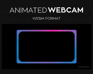 Gradient Animated Webcam Frame Overlay, Webcam Border, Premade Twitch Streamlabs OBS Facecam Overlay - Etsy