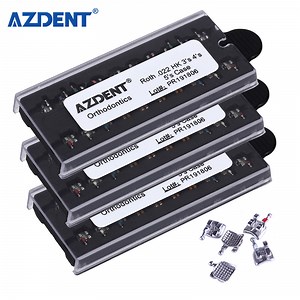 Azdent Dental Metal Mini Monoblock Roth/Mbt 022 Orthodontic Brackets