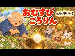 おむすびころりん 🍙 あなの中にはだれがいる？｜日本の昔話・紙芝居・読み聞かせ